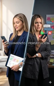 seguimiento vs persecucion como hacer follow up sin parecer desesperado
